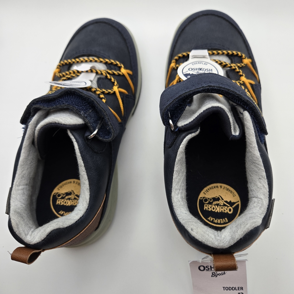 OshKosh B'gosh Toddlers Blue and Yellow Sneakers with Velcro - Picture 5 of 8